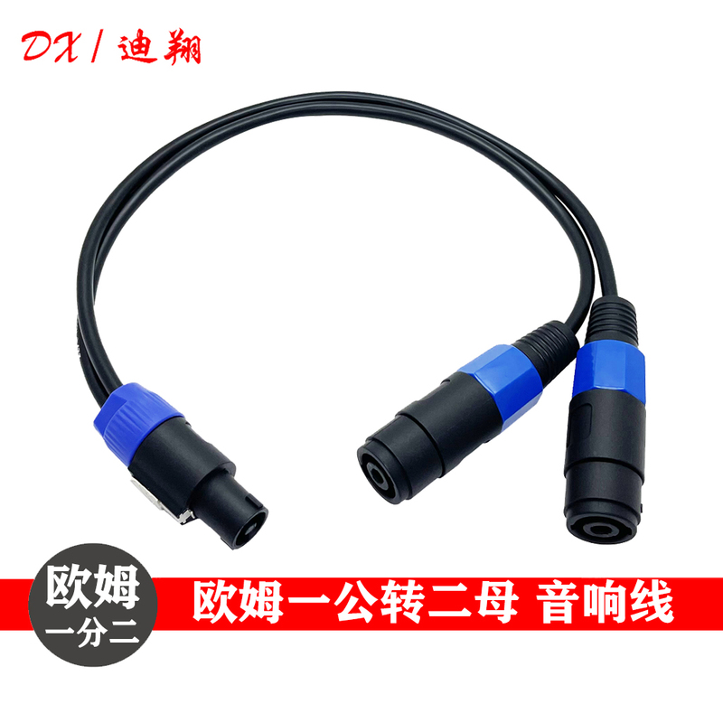 Ohm Head Audio Cable, Pure Copper Speaker Dedicated Cable, High-Fidelity, One-To-Two, Audiophile-Grade Audio Interface Expansion Cable