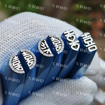 Customized half-joy couple rings gold and silver bracelets necklaces auspicious steel seal cutting knife