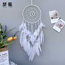 European and American natural crystal stone hexagonal pyramid pendant creative new product dream catcher Nordic style wind chime pendant decoration