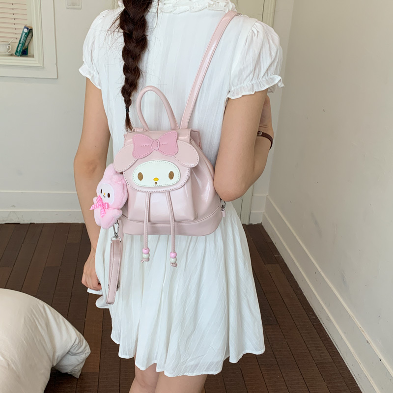 Pink Cute My Melody Mini Bag for Women 2026 New Cartoon Fashion Personality Style Versatile Commuter Backpack Pink Cute My Melody Mini Bag for Women 2026 New Cartoon Fashion Personality Style Versatile Commuter Backpack