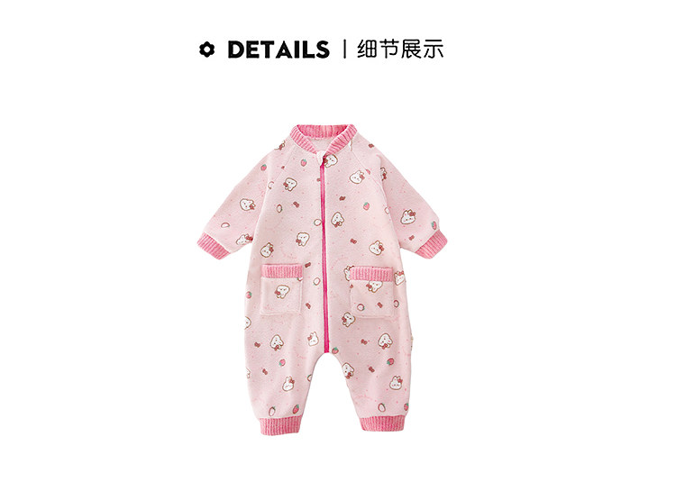 儿童连体睡衣秋冬季加绒女童法兰绒家居服冬款防踢被婴儿宝宝睡袋 — 18