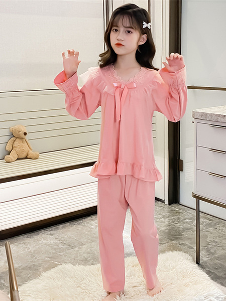 2026 New Long-Sleeved Princess-Style Autumn Home Wear Set for Older Girls, Children's Pajamas for Girls, Spring and Autumn Style — 5