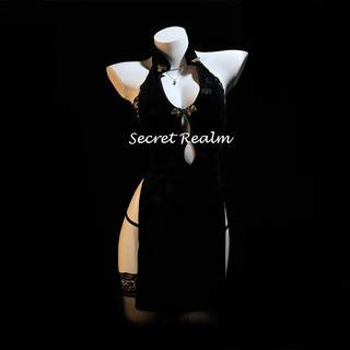 Cheongsam secret classique sexy creux dos nu fente haute