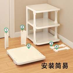 Simple shoe rack household folding storage artifact living room dormitory narrow entry-level multi-layer partition corner shoe cabinet