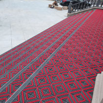 Ground Mat Entrance Doormat Outdoor Anti-Slip Water Intake Door Mat Commercial Hollowed-out Spliced Carpet Mat Full Grey-Label