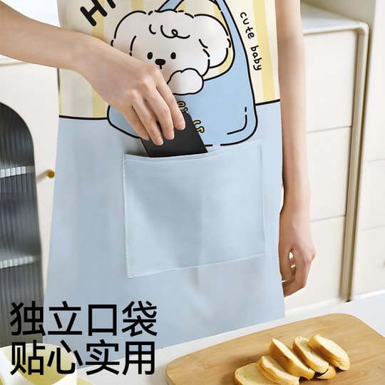 New Adjustable Apron for Home Use, Waterproof and Oil-Proof for Kitchen Cooking, Catering Workwear, Unisex Apron