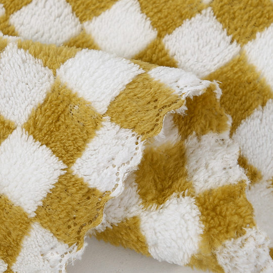 Nuevo estilo, toalla de terciopelo coral a cuadros, toalla de lavado de cara para niños, limpieza del hogar de alta densidad, cocina, tareas domésticas absorbentes