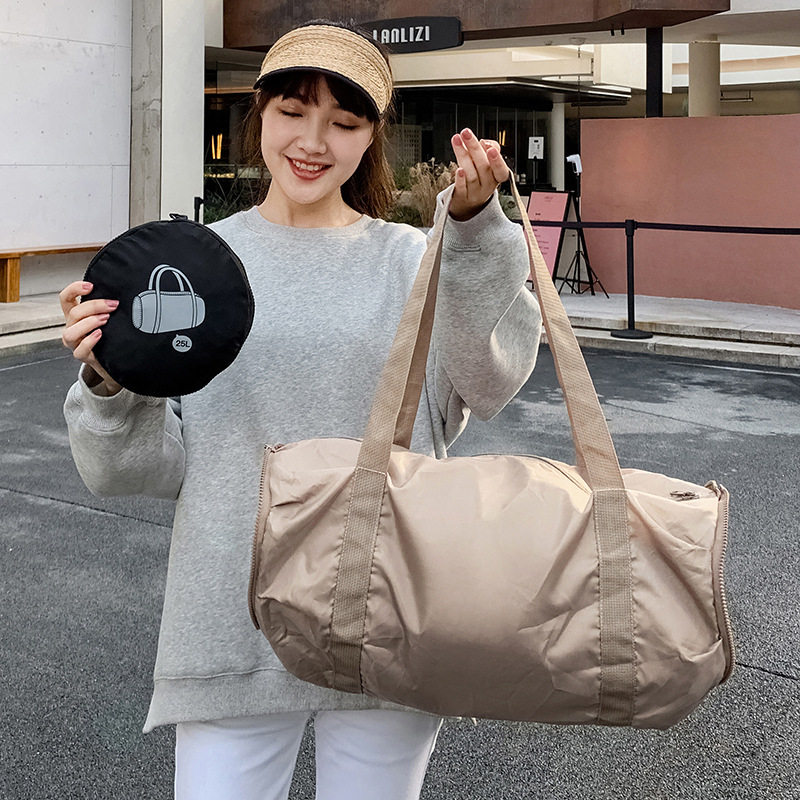 Ultra Light Portable Foldable Skin Bag Single Shoulder Carry-on Large Capacity Short Trip Li Cashier Bag Sports Fitness Bag-Taobao