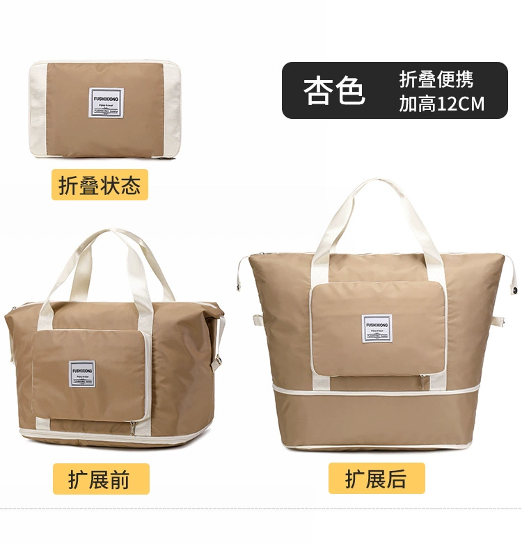 balo chống nước đi phượt Túi du lịch cự ly ngắn, xách tay nữ dung tích lớn, hộp đựng xe đẩy nhẹ có thể gập lại, túi hành lý bổ sung, túi đựng đồ bà bầu túi trống du lịch túi đựng đồ du lịch