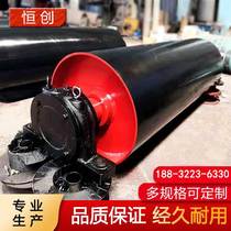 Special production conveyor roller external unpowered active redirection rubberized roller 320*750 head wheel and tail wheel