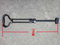 Outdoor folding camp retractable trolley fishing baby grocery shopping flat car folding and extending tow rod