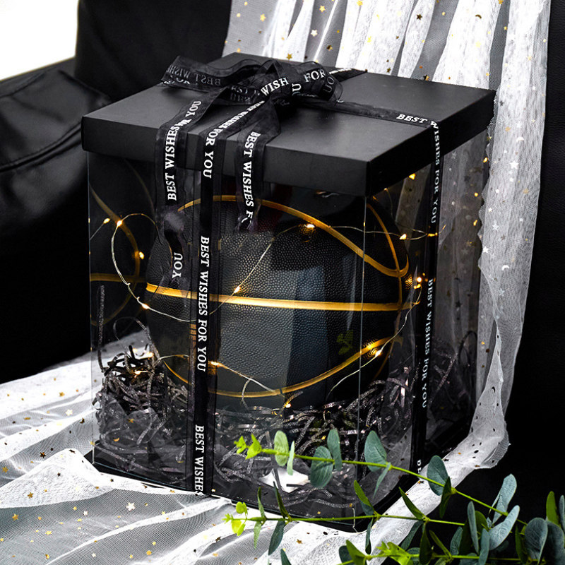 Courtesy box packaging box transparent large number square delivery person Birthday Gift Box Boys' Shoes Box-Taobao