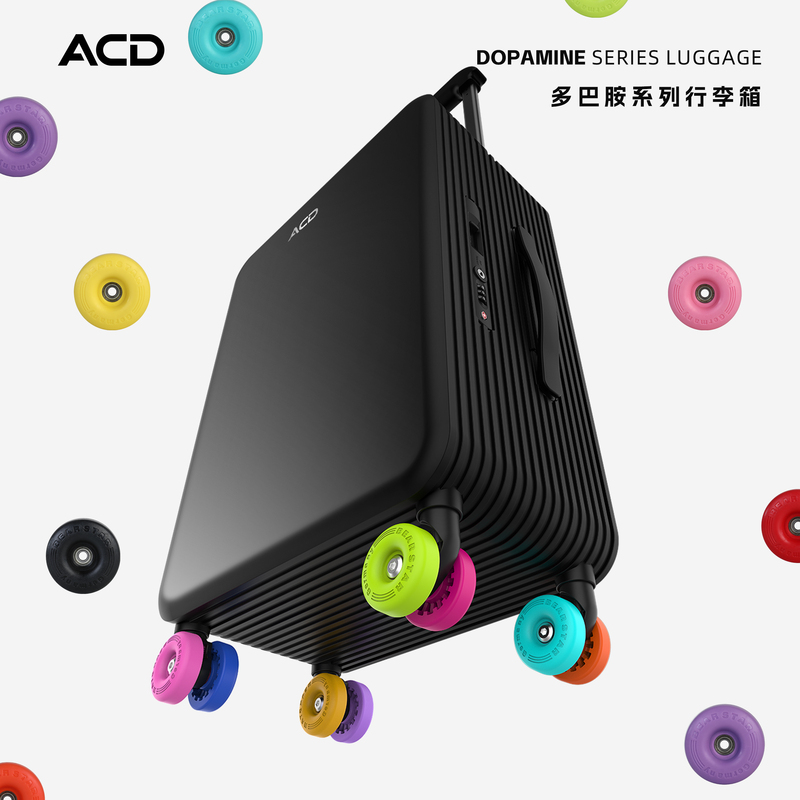 Acd2026 Creative Suitcase, High-Value Dopamine-Colored Travel Suitcase, Trendy and Personalized Trolley Case, Can Be Diyed