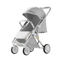 Baby stroller can sit or lie down high view two-way baby stroller lightweight foldable one-click closing baby stroller
