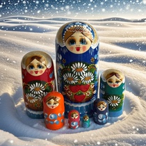 Decorative features: 7-layer handcrafted wooden lacquered Russian matryoshka doll basswood souvenir wooden bestie gift