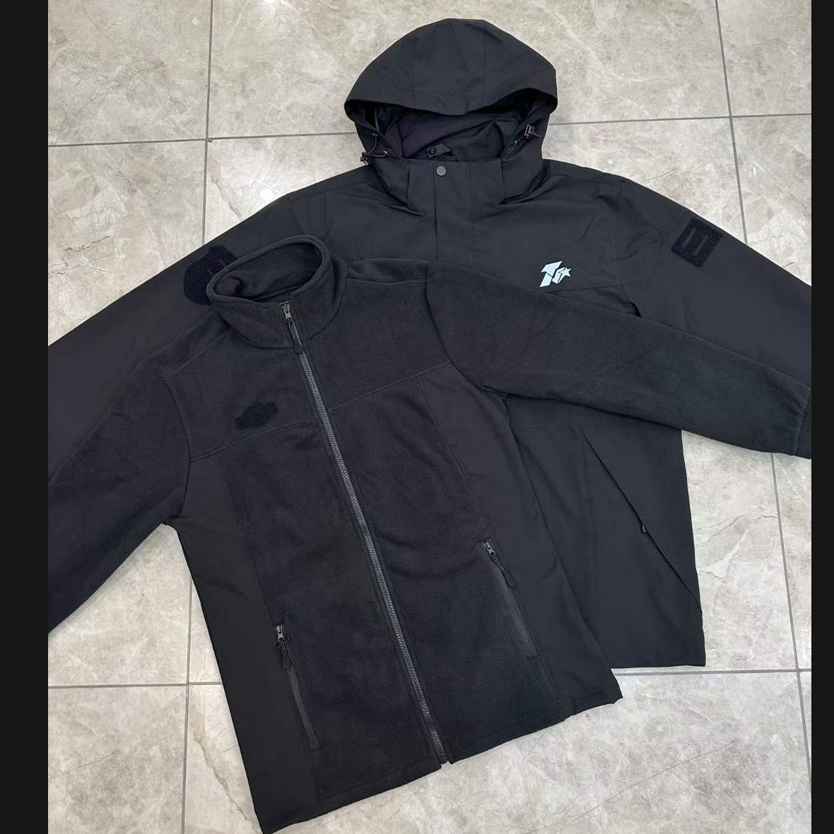 23 outdoor three-in-one submachine clothes interweaters with multifunction waterproof windproof anti-cursor autumn winter coat-Taobao