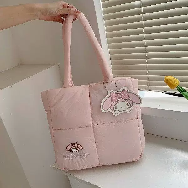 Санрио ЖЕНЩИНЫ СУМКА ТУАЛЕТНАЯ КОЖА У НЕГО Hello Kitty Mymelody вниз Cotto