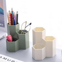 In wind desktop personality hexagonal pencil soft decoration room bedside cabinet small furnishings