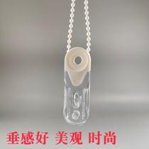 Curtain rope pendant roller blind accessories blind zipper accessories handle anti-sway weighted bead buckle crystal pendant