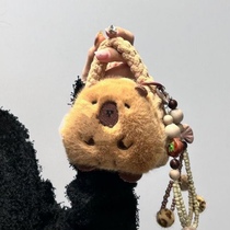 Carpibala plush key button Mini portable containing bag zero wallet headphone protective sheath Cartoon Backpack Hanging Accessories