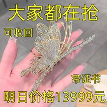 (Looted price) Hong Kong pure sand hair clip butterfly gripper back of the head niche design shark clip hair