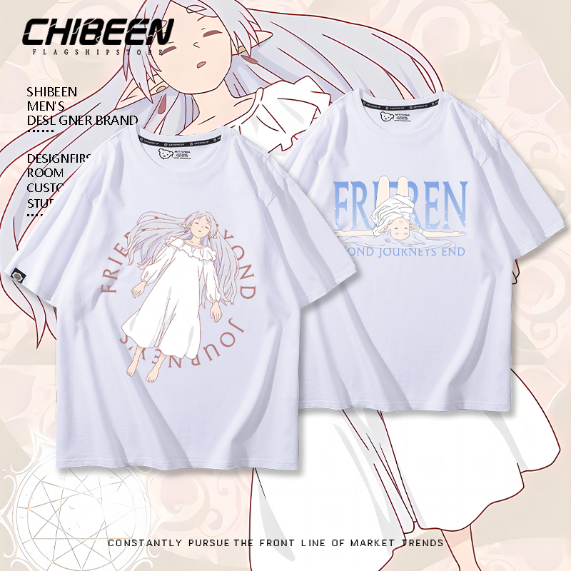 Furilien Anime Two-Dimensional Merchandise Magic User Shinnel Short-Sleeve T-Shirt for Men and Women, Pure Cotton Clothing