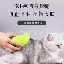 Cross Border New Pint Pet Spray Comb Cat Dog Pet Electric Spray Removing Hair Comb One Key Spray Anti Fly Hair Massage Brush