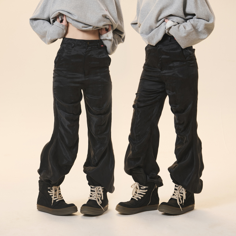 Cozydoll Soft and Skin-Friendly Asymmetrical Pleated Deconstructed High-Waisted Pants Cozydoll Soft and Skin-Friendly Asymmetrical Pleated Deconstructed High-Waisted Pants