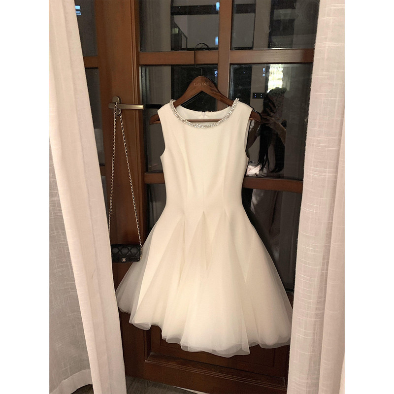 Elegant Birthday Party Dress with a Fitted Waist, Princess-Style Puffy Gown, Engagement 2026 New French-Style Dress for Everyday Wear Elegant Birthday Party Dress with a Fitted Waist, Princess-Style Puffy Gown, Engagement 2026 New French-Style Dress for Everyday Wear