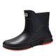 Botas de lluvia de terciopelo antideslizantes para exteriores, cocina, sitio de construcción, para hombres y mujeres