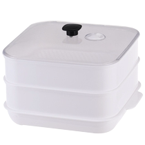 Microwave oven special steamer container food grade household water-proof steaming box rice artifact heating rice cooker box bowl container