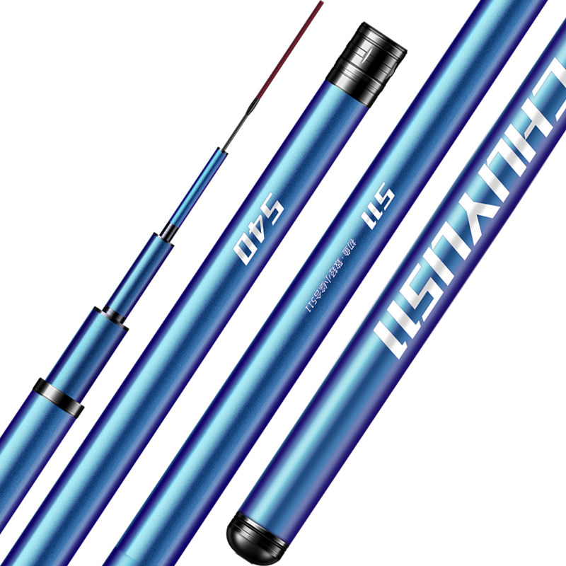 [USD 29.86] Six-fish carbon rod hand rod lightweight large pole super ...