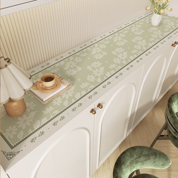 Small and fresh sideboard protective pad waterproof oil-proof desktop protective pad retro tv cabinet table mat porch shoe cabinet pad