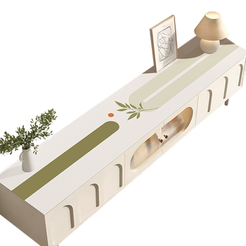 Simple and modern leather tv cabinet table mats prevent scalds and stains Simple and modern leather tv cabinet table mats prevent scalds and stains