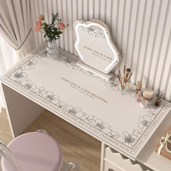 Dressing table mat light luxury high-quality waterproof and dirty tablecloth easy to clean room and bedroom makeup desktop protective mat Dressing table mat light luxury high-quality waterproof and dirty tablecloth easy to clean room and bedroom makeup desktop protective mat
