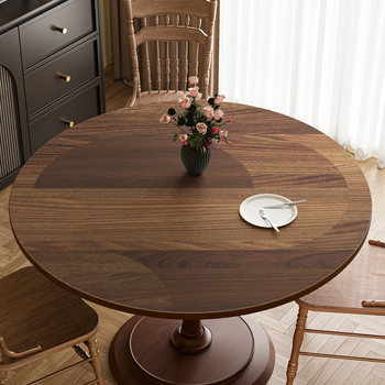 New wood grain round table mat, light luxury and high-end feeling, waterproof, oil-proof, anti-scalding tablecloth, round insulated dining table, coffee table tablecloth New wood grain round table mat, light luxury and high-end feeling, waterproof, oil-proof, anti-scalding tablecloth, round insulated dining table, coffee table tablecloth