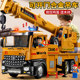 Extra-Large Crane Toy Set for Boys, Construction Vehicles, Excavator, Mixer Truck, Children's Alloy Car Model