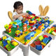 Multifunctional Large Assembly Educational Toy for Boys Aged 3-6, Large Particle Children's Building Block Table