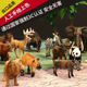 Solid Real Animal Toy Model Set: Lion, Elephant, Tiger, Rhino, Bear, Zebra, Crocodile, Giraffe - Educational