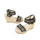 Professional Women's Sandals with Fish Mouth Design, Wedge Heels, Thick Platform Soles, New Summer Style, Velcro Fasteners, Wholesale Women's Shoes