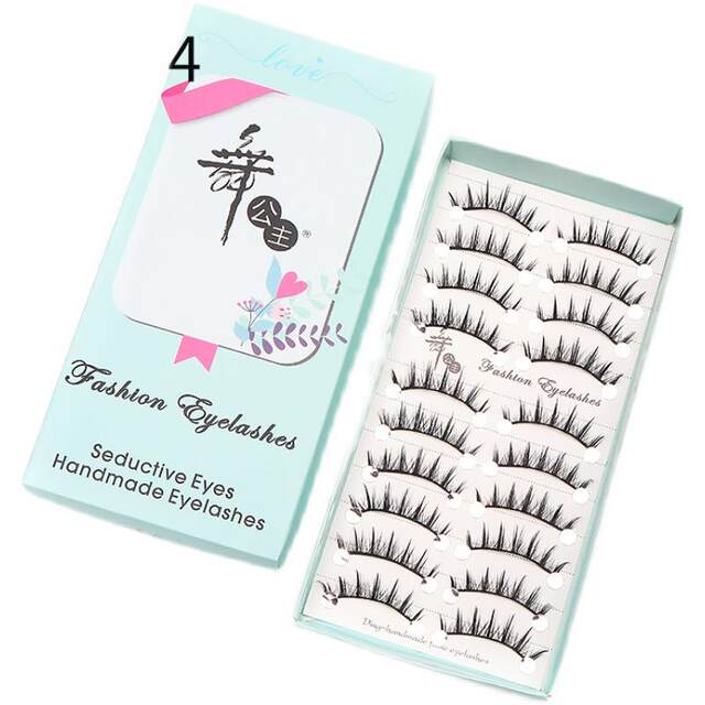 One box, second box half price Dancing Princess Little Devil one piece eyelashes 10 pairs natural eyelashes nude makeup