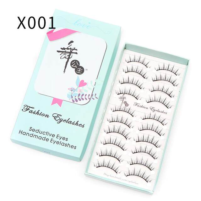 One box, second box half price Dancing Princess Little Devil one piece eyelashes 10 pairs natural eyelashes nude makeup