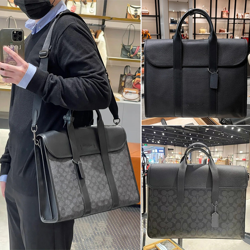 Men Mailbag Casual Men's Bags Handbag Genuine Leather Briefcase Business Fashion Bull Leather Single Shoulder Old Flower Computer Bag-Taobao