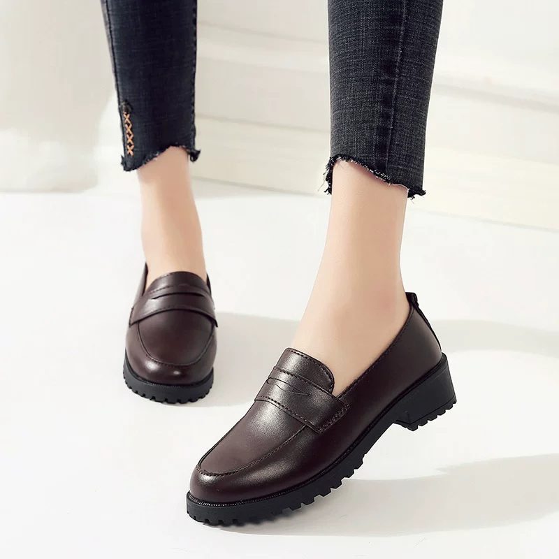 [Японская школьная обувь униформа Uwabaki JK Round Toe]