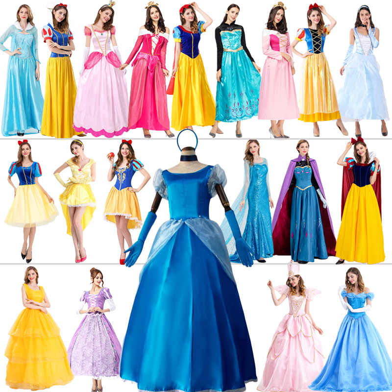 Birthday Party Cos Princess Tutu Skirt Elsa Snow Sleeping Beauty Evening Dress Adult Masquerade Group