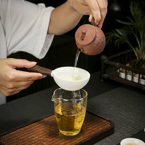 Все керамическая фильтрация с деревянной ручкой, антикальдирующим чаем, протекающий чай фильтр чай