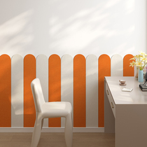 Self-adhesive 3D three-dimensional anti-collision wall stickers living room skirt renovation stickers kindergarten wall panels childrens room bedside stickers