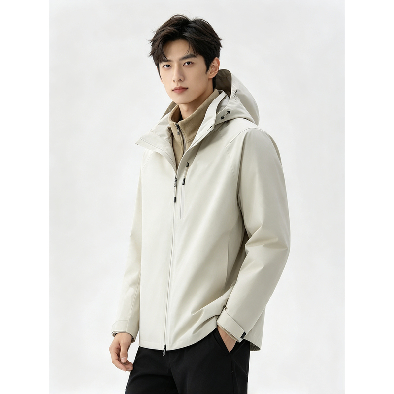 Xiaoshu 2026 Autumn New Outdoor Mountaineering Clothing Waterproof and Windproof Jacket with Inner Liner Three-In-One Jacket F
