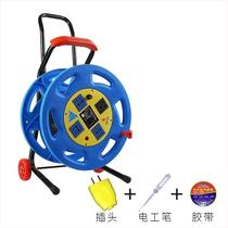 Reel reel hand-cranked reel reel empty reel mobile cable reel manual take-up and drag line