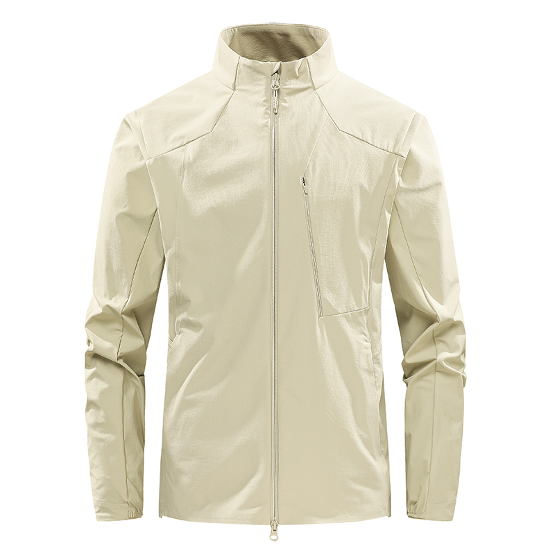 Bird's Same Style Men's Softshell Jacket, Windproof, Waterproof, Breathable, Zip-Up Jacket, Loose Casual Outerwear for Spring and Autumn